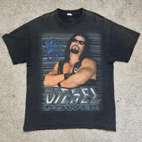 Vintage 1990s Big Daddy Cool diesel Wwf Wrestling T Shirt Black Size Large Unisex T-Shirt S gray