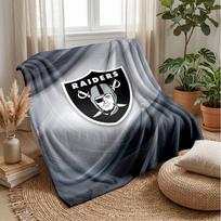 Las Vegas Raiders Flannel Fleece Blanket Cozy Warm Throw Blanket For Couch Bed Travel All Season Use 75x90cm