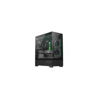 Gamemax VISTA 2 AB ATX juodas panoraminis kompiuterio korpusas su 3 ARGB ventiliatoriais
