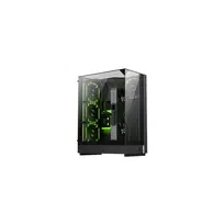 Gamemax T20 BK M-ATX/BTF juodas panoraminis kompiuterio korpusas su 2 ARGB ventiliatoriais