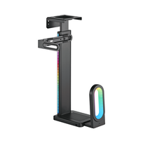 Ultradesk FLANK reguliuojamas kompiuterio korpuso laikiklis su RGB apšvietimu