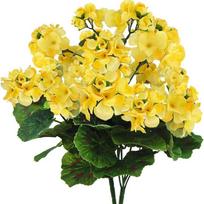 Populiariausios šilkinės begonijos ir pelargonijos dirbtinės gėlės vestuvėms ir namų dekoravimui 14 inches