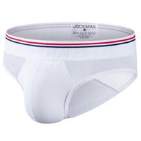 Kelnaitės JOCKMAIL mados žemo juosmens sportinės mados vyriškos apatinės kelnaitės Medvilnė + tinklelis, kvėpuojantis dizainas Seksualios vyriškos apatinės kelnės M balta