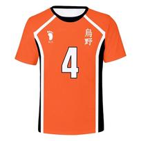 Anime Haikyuu Hinata Shoyo Karasuno Tinklinio Sportinė Apranga Vyriški Patogūs Marškinėliai XXL red