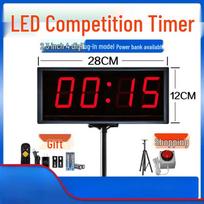 LED Digital Competition Timer & Stopwatch black