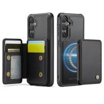 JEEHOOD-J05 for Samsung Galaxy S26 Ultra S25 S24 Plus FE Removable 2-in-1 Separable Flip Wallet Premium PU Leather Case Card Holder Phone Back Cover For iPhone 13 Pro Max