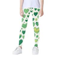 Girls' Slim Fit Leggings - Color Base Layer Pants 130 white