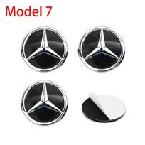 Skirta Benz 34 vnt. 56/60/65mm Automobilio ratų lipdukai Centrinio rato dangtelis Automobilio emblema Ženklelis Lipdukas Skirta Mercedes Benz A klasė W206 W205 W203 GLC W204 W212 60mm Sticker