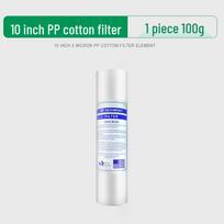 10-Inch PP Cotton Sediment Filter, 1/5 Micron, Melt-Blown. white