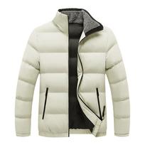 Winter Men's Warm Padded Jackets Fashion Male Stand Collar Cotton Thicken Parkas Man Windbreaker Thermal Coats Clothing S