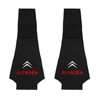 2 vnt. Automobilio kaklo pagalvėlės Galvos atramos užvalkalas Priedai Citroen Saxo Elysee Zx6r Xsara Picasso Berlingo Sega C2 Aircross C3 C4 C5 black