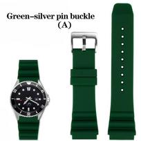 Silikoninis dirželis 22mm For CASIO swordfish nardymo laikrodžiui MDV-106 MDV-107 MTP-VD01D efr-303l laikrodžio juosta Oranžinė žalia vyriška riešo juosta 22mm black