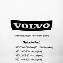 Automobilio priekinės grotelės emblema, galinio bagažinės logotipo ženkleliai, lipdukai, aksesuarai, skirti Volvo Xc60 Xc90 V40 V60 S60 V50 V90 S80 C40 XC40 V70 XC70 TD9 black