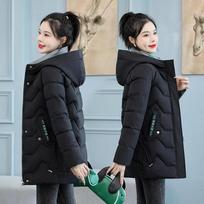 Women Winter Coat Jacket Warm Down Cotton Parkas Ladies Mid-Length Hooded Cotton Padded Coats Female Jackets Overcoat L