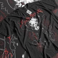 Black clover Yami Sukehiro T-shirt,Anime Manga Unisex Tee Horror Anime Shirt Unisex T-Shirt XXXXL black