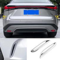-2024 Lexus RX Chrome Rear Bumper Air Vent Cover Molding Accessories | Left | Polished Chrome | Silver | Adhesive For Drilling Required | China gray