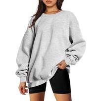 Men's and Women's Round Neck Casual Fleece Sweatshirt - Bestseller Extra Large white