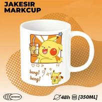 Cute Pikachu Ceramic Coffee Mug Pokemon Cartoon Large Capacity Tea Cup Novelty Gift for Kids Adults Fans