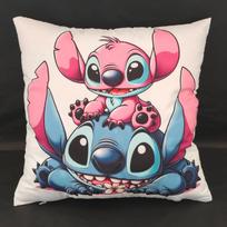 Mielas Disney Lilo&Stitch Pagalvės užvalkalas Animacinis Anime Figūrėlė Angelas Sofos Pagalvėlė Namų Miegamojo Dekoras Kawaii Gimtadienio Dovana A,(2) 66x66cm pink