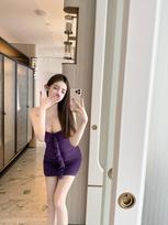 Spring and summer new European and American Spice Girls style sleeveless tube top dress for women's sexy pure desire purple skirt hip-wrapped xl [excellent quality]