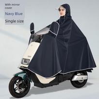 Raincoat for Electric Bikes and Motorcycles, Single or Double Person, Men's and Women's Models, Enlarged Size, Long Full-Body Rain Poncho for 5XL