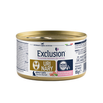 Exclusion Urinary Diet konservuotas pašaras katėms su kiauliena, žirniais, ryžiais 85 g