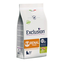 Exclusion Renal dietinis Phase I sausas pašaras katėms su kiauliena, žirniais, ryžiais, 300 g