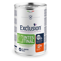 Exclusion Intestinal dietinis konservuotas pašaras šunims su kiauliena ir ryžiais, 400 g