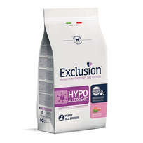 Exclusion Hypoallergenic sausas pašaras šuniukams su kiauliena ir žirneliais, 12kg