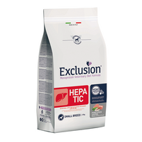 Exclusion Hepatic dietinis sausas pašaras mažų veislių šunims su kiauliena, ryžiais, žirniais, S, 2kgg