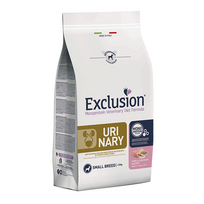 Exclusion Urinary dietinis sausas pašaras mažų veislių šunims, su kiauliena, sorų kruopomis, ryžiai, S, 2kg