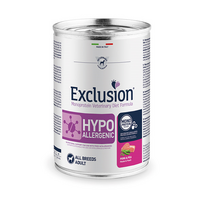 Exclusion Hypo konservuotas pašaras šunims su kiauliena ir žirneliais, 400 g