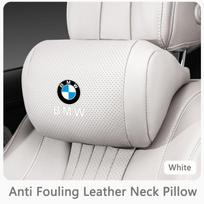 Car Headrest Seat Neck Support Comfortable Neck Pillow For BMW X1 X3 X5 X6 1 2 3 5 7 Series F15 F16 F20 F22 F30 F32 G30 Sticker ysbf88 white