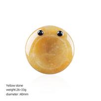 Carved Groove Crystal Massage Stone 40mm Round Fidget Stone  Stress Relief Meditation Style10