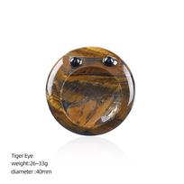 Carved Groove Crystal Massage Stone 40mm Round Fidget Stone  Stress Relief Meditation Style2