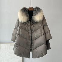 Žieminė parka Aukštos klasės Stora Šilta Pūkų Medvilnės Striukė Moterų Mada Ilgomis Rankovėmis Paminkštinti Drabužiai Moteriškas Laisvas Paltas XS gray