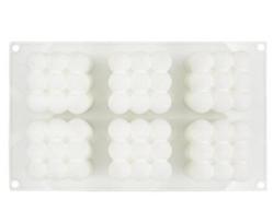 6 ertmių Rubiko kubo putėsių pyragas silikoninė forma 3D šokolado kepimo formų desertinis pyragas „pasidaryk pats“ Dekoravimo meniniai pyragai Amatai
