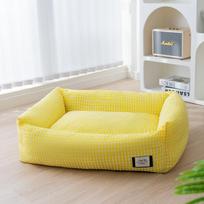 Kennel All Seasons Small Dog Teddy Corgi Pet Internet Celebrity Sofa Dog Bed Removable Cat Litter Pet Supplies S beige