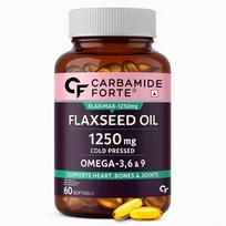 Carbamide Forte Cold Pressed Omega 3 6 9 Capsules 1250 mg Plant Based Daily Wellness Support 60 Capsules pink