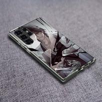 Bleach Aizen Sousuke Phone Case For Samsung Galaxy S24 S23 S21 S20 FE S22 S26 Ultra S25 Edge S10 Plus Cover Clear TPU Capa Shell Samsung S25 Edge black