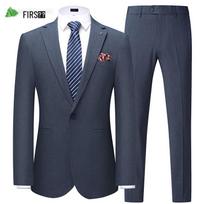 Men's Slim Fit Stretch Business Suit Set 185/100A(52)