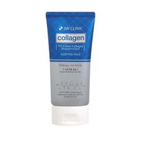 3W Clinic Collagen Regeneration Sleeping Pack 120ml - Overnight Firming & Brightening Mask, Intensive Moisturizing Anti-Wrinkle Treatment blue