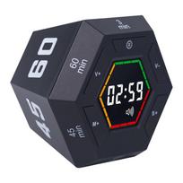 Time Management Tool Hexagonal Digital Countdowns Timer for Students LED Display Visual Reminder For Homework Tasks juoda