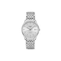 Longines Elegant Series Automatic Mechanical Movement Classic Versatile Fashion Watch Men watches Silver L4.960.4.72.6 Silver Dial white