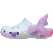Crocs Classic Little Mermaid Comfortable Versatile EVA Clogs Kids footwear Blue 213189-5EA 24-25 white