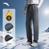 Anta Men's Fleece-Lined Straight-Leg Sweatpants L