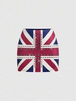 Retro color matching rivet design Spice girl sexy slim fit new trendy and cool summer color matching hip skirt S mėlyna