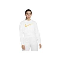 Nike Sportswear Daisy Logo Embroidered Loose Fleece Hoodie Women Hoodie White DO7257-100 M beige