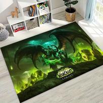 WOW World of Warcraft Arthas Demonas Illidan Sylvanas Kilimas Kilimas Miegamajam Svetainei Sofai Durų Kilimėlis Dekoras, Vaikams Neslystantis Grindų Kilimėlis 40x60cm( 15x23in ) gray