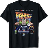 Back To The Future 40th Anniversary Video Game Style T-Shirt XXL